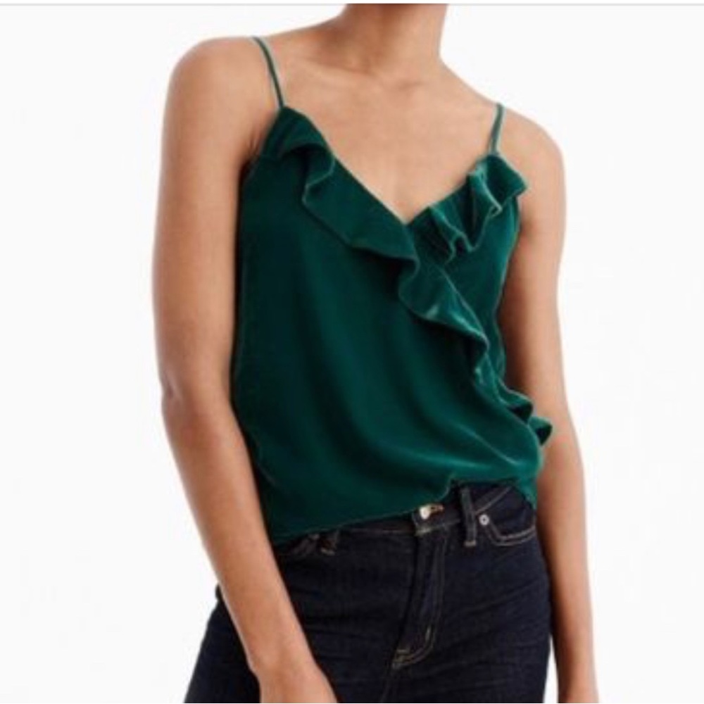 J. Crew Velvet Camisole Going Out Top